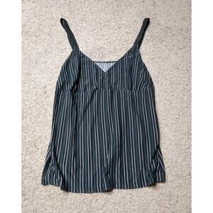 Women's Size Large Gilligan & O'Malley Sleepwear Striped Soft Tank Top Soft